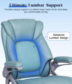 Executive Office Chair with Padded Flip-Up Armrests Height