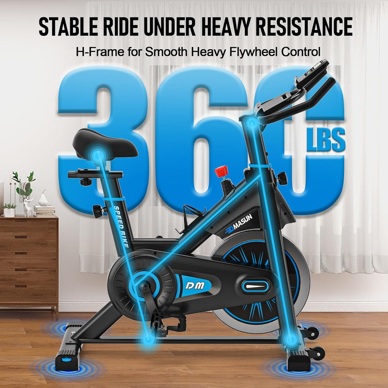 Exercise Bike Professional Spin with Super Quiet Magnetic