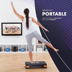 Exercise Steps with Adjustable 2 Step Level Heights