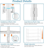 Expandable Wardrobe and Closet Organiser Freestanding Clothes