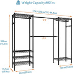 Expandable Wardrobe and Closet Organiser Freestanding Clothes