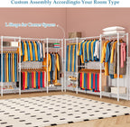 Expandable Wardrobe and Closet Organiser Freestanding Clothes