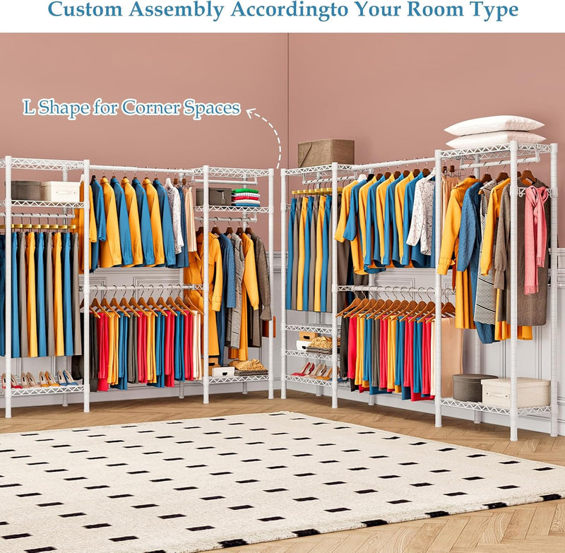 Expandable Wardrobe and Closet Organiser Freestanding Clothes