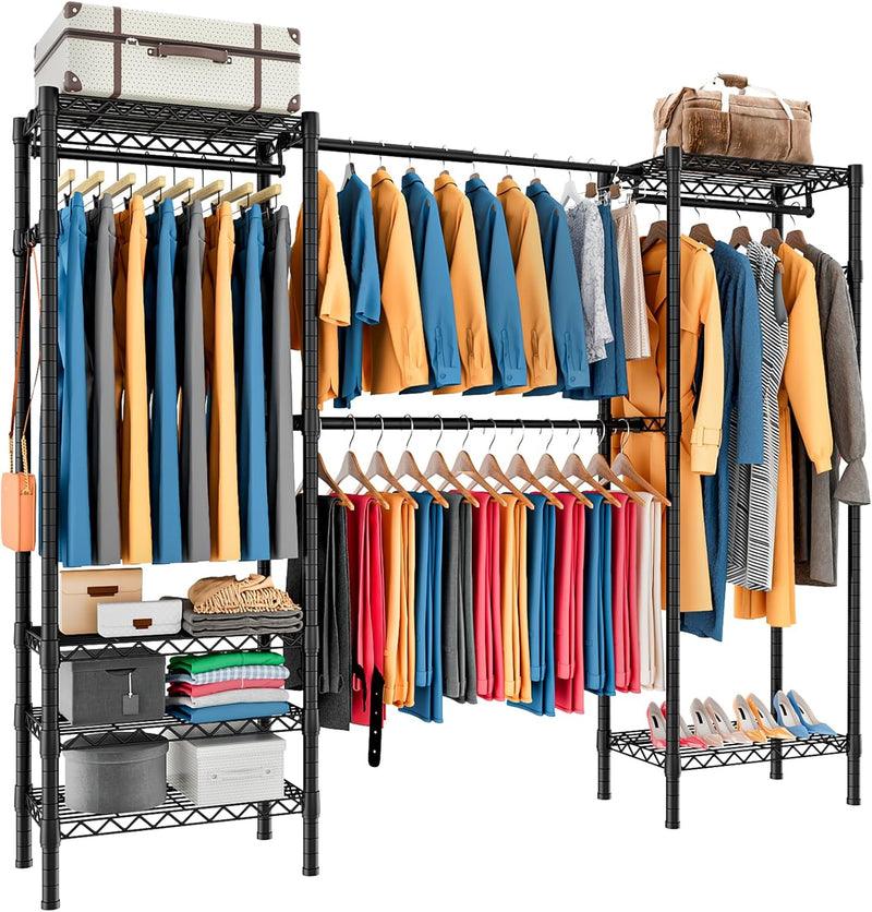 Expandable Wardrobe and Closet Organiser Freestanding Clothes