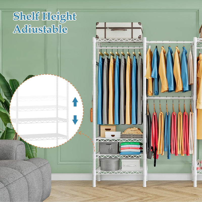 Expandable Wardrobe and Closet Organiser Freestanding Clothes