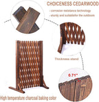 Expanding Fence Panels Pair Wooden Trellis Fencing Expandable