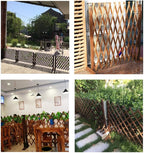 Expanding Fence Panels Pair Wooden Trellis Fencing Expandable