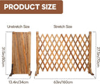 Expanding Trellis Fence Panels Garden Wood Extendable Length (2Pack)