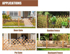 Expanding Trellis Fence Panels Garden Wood Extendable Length (2Pack)