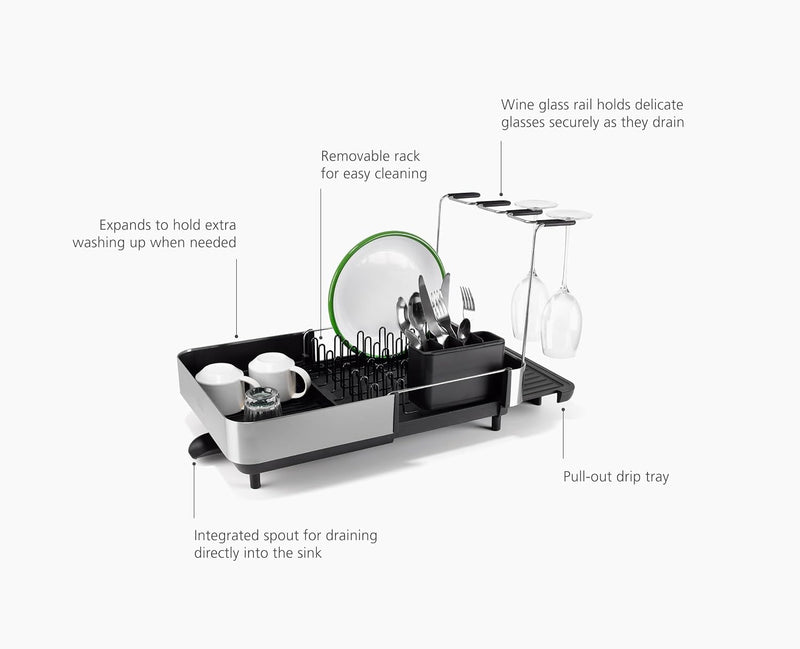 Extend Steel Expandable Dish Drainer Rack