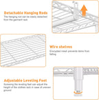 Extendable Clothes Rails Coat Racks for Hanging Length