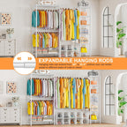 Extendable Clothes Rails Coat Racks for Hanging Length