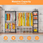Extendable Clothes Rails Coat Racks for Hanging Length
