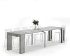 Extendable Console Table with Extension Leaves Holder