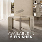 Extendable Console Table with Extension Leaves Holder