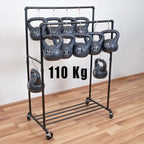 Extendable Heavy-Duty Clothes Rail Coat with Shelf Industrial