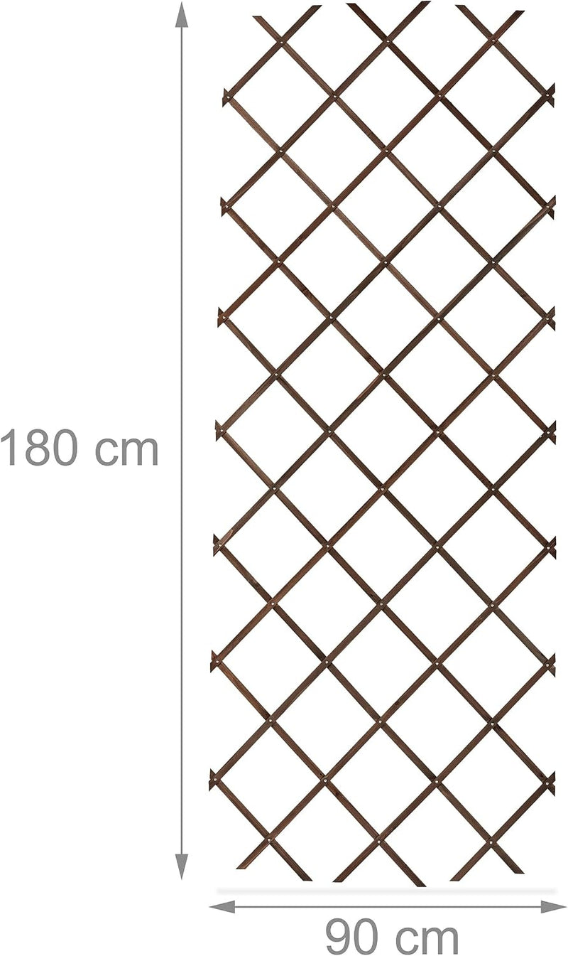 Extendable Trellis 180 X 90CM Wood Wall-Mounted (Set of 3)
