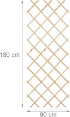 Extendable Trellis 180 X 90CM Wood Wall-Mounted (Set of 3)