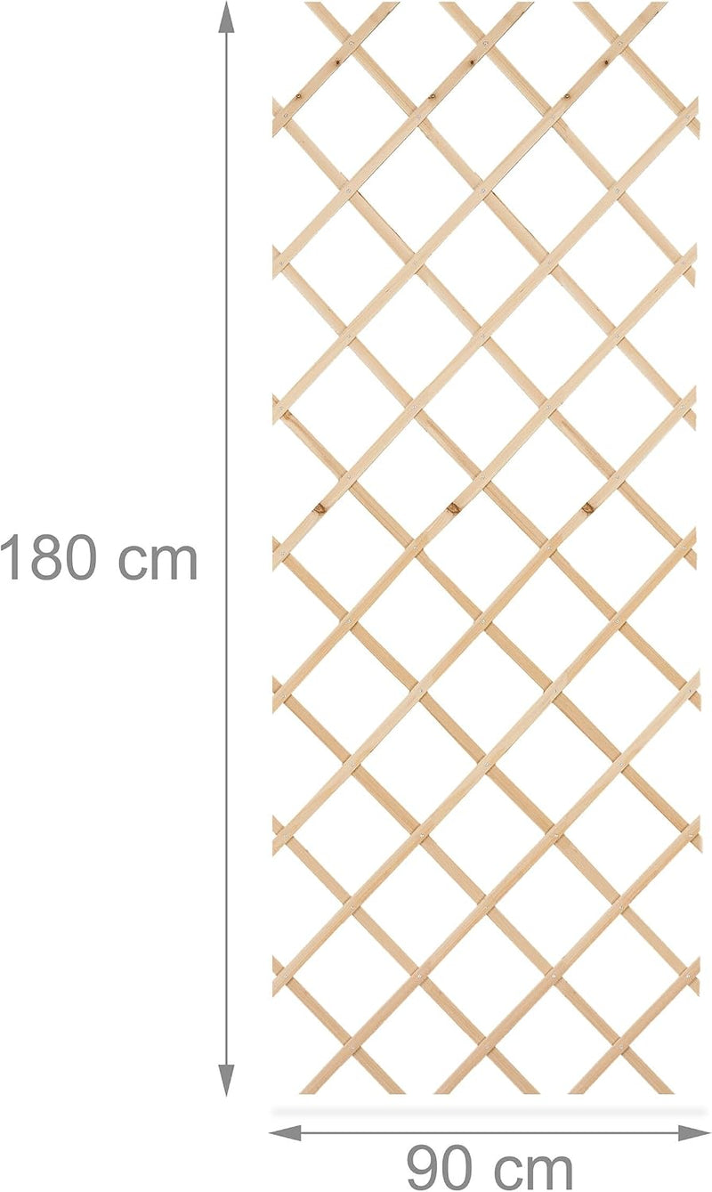 Extendable Trellis 180 X 90CM Wood Wall-Mounted (Set of 3)