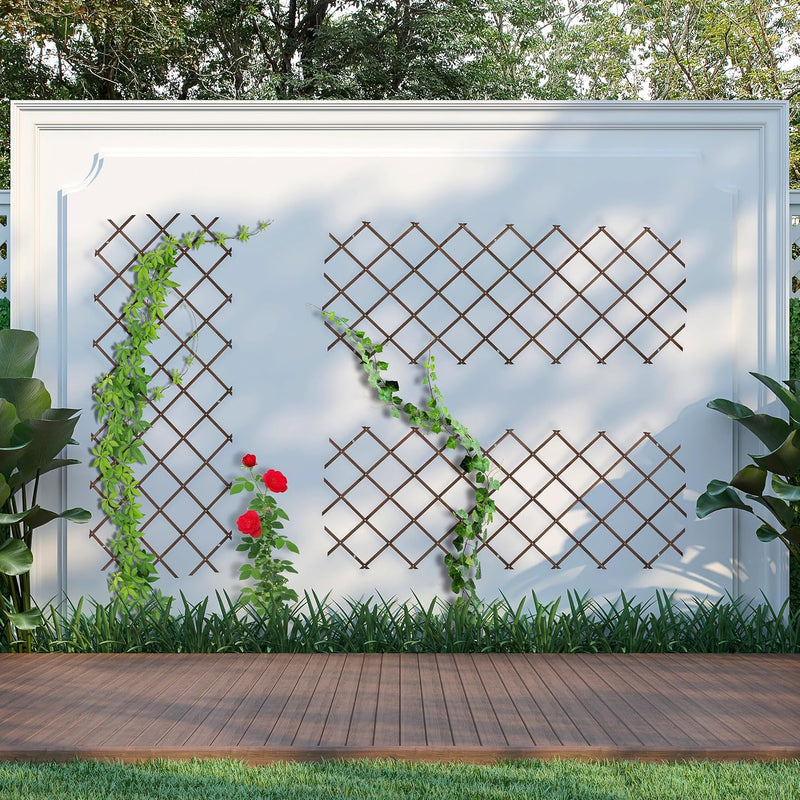 Extendable Trellis 180 X 90CM Wood Wall-Mounted (Set of 3)