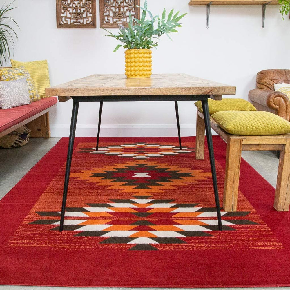 Extra Large 7FT Terracotta Off- Tribal Aztec Big