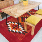 Extra Large 7FT Terracotta Off- Tribal Aztec Big