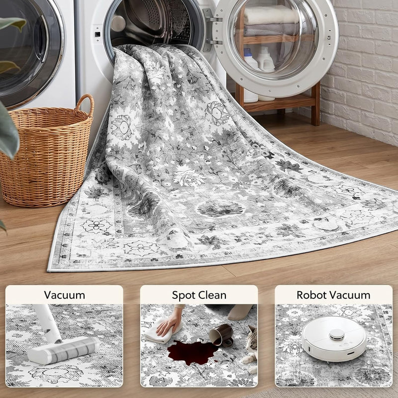 Large Washable Rug Non