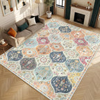 Extra Large Area Rug Non-Slip Washable
