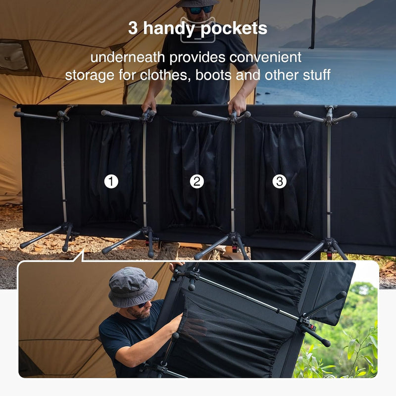 Extra Large Camping Bed Oversized Sleeping with Adjustable