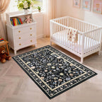 Extra Large Floral Rug for Bedroom