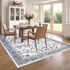 Extra Large Floral Rug for Bedroom