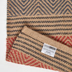 Extra Large Modern Jute Rug and Geometric Kilim