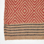 Extra Large Modern Jute Rug and Geometric Kilim