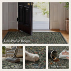 Extra Large Rug Oat Taupe Washable Non-Slip