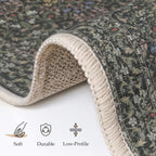 Extra Large Rug Oat Taupe Washable Non-Slip