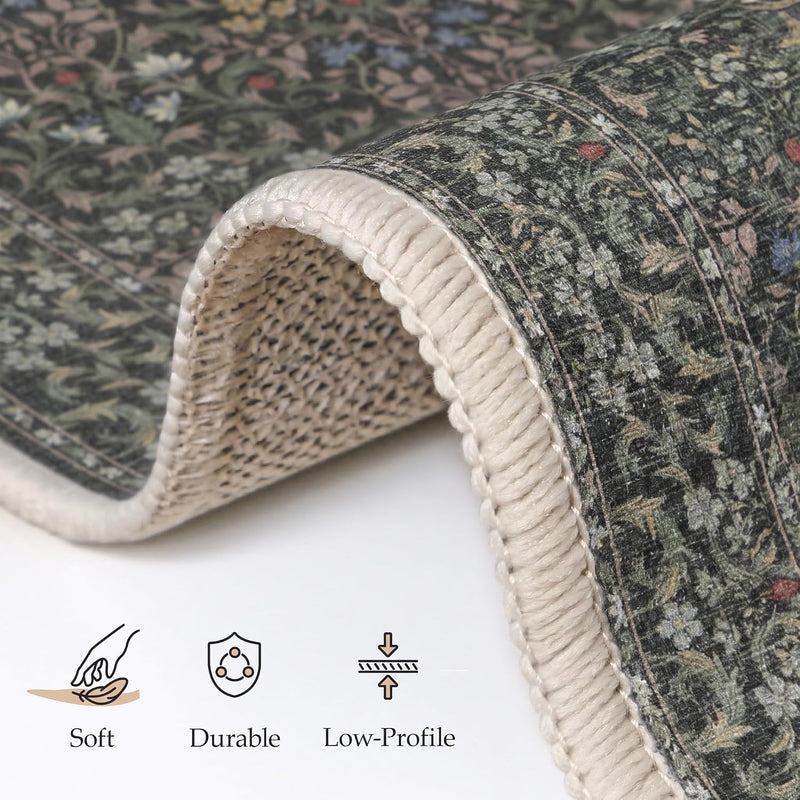 Extra Large Rug Oat Taupe Washable Non-Slip