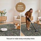 Extra Large Rug Oat Taupe Washable Non-Slip