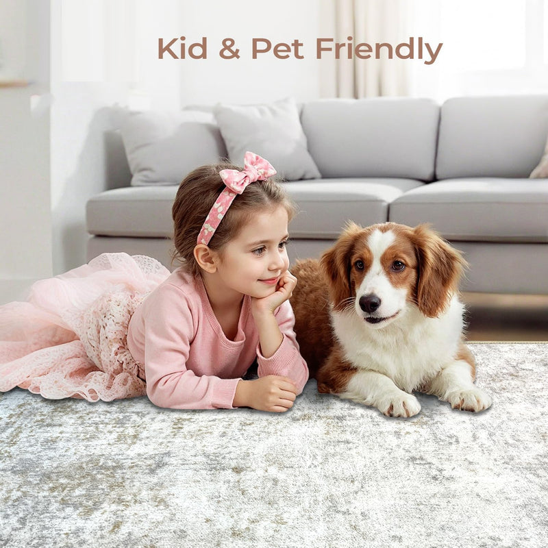 Extra Large Rugs for Living Room Washable Low
