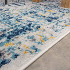 Extra Large Traditional Aztec Rug Vintage Inspired Distressed