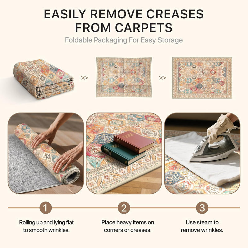 Extra Large Washable Rugs Vintage Area