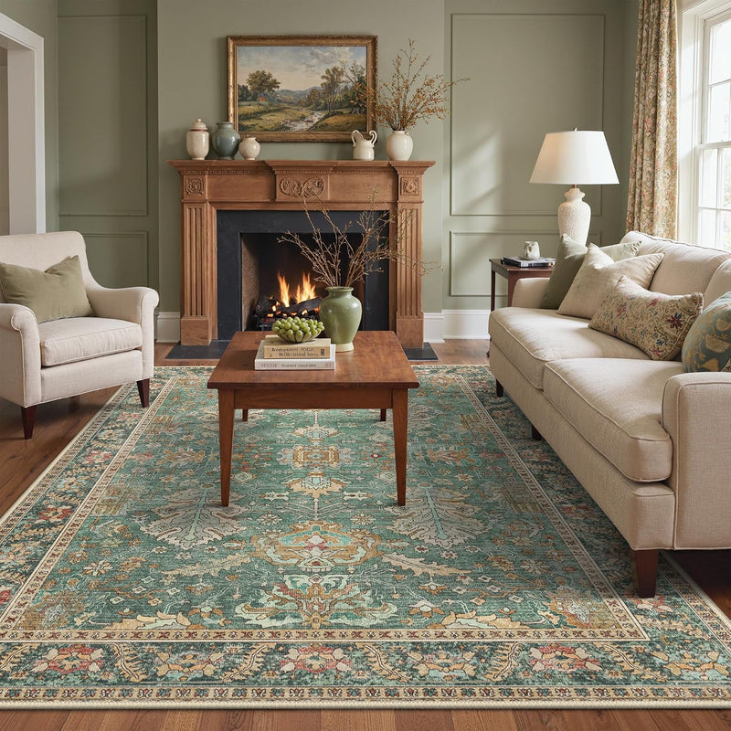Extra Large Washable Rugs Vintage Area