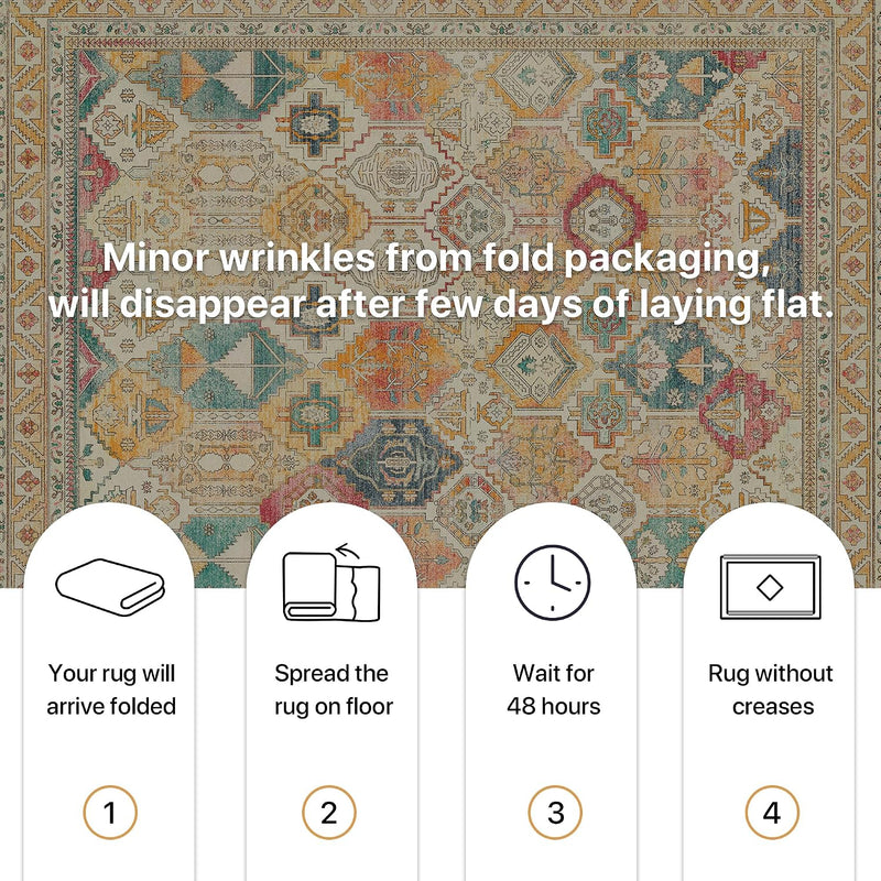 Extra Large Washable Rugs Vintage Area