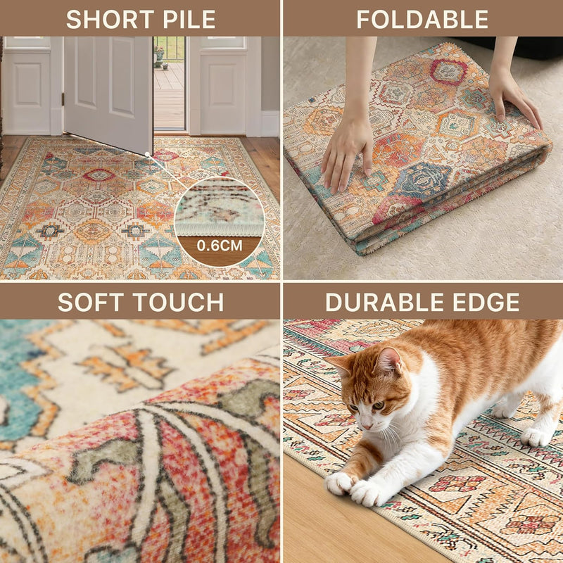 Extra Large Washable Rugs Vintage Area