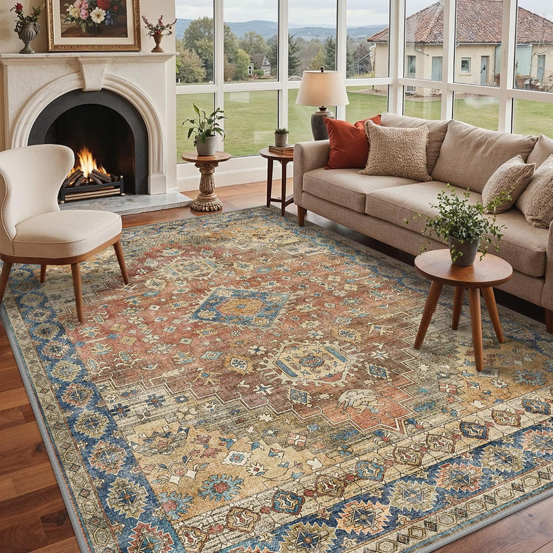 Extra Large Washable Rugs Vintage Area