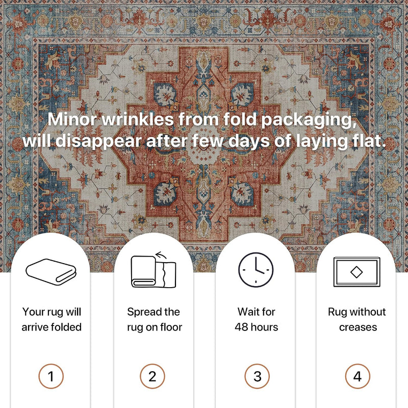 Extra Large Washable Rugs Vintage Area