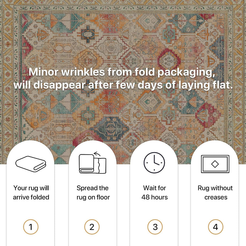 Extra Large Washable Rugs Vintage Area