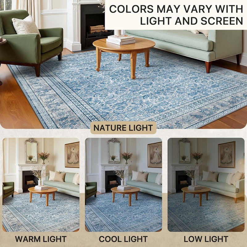 Extra Large Washable Rugs Vintage Area