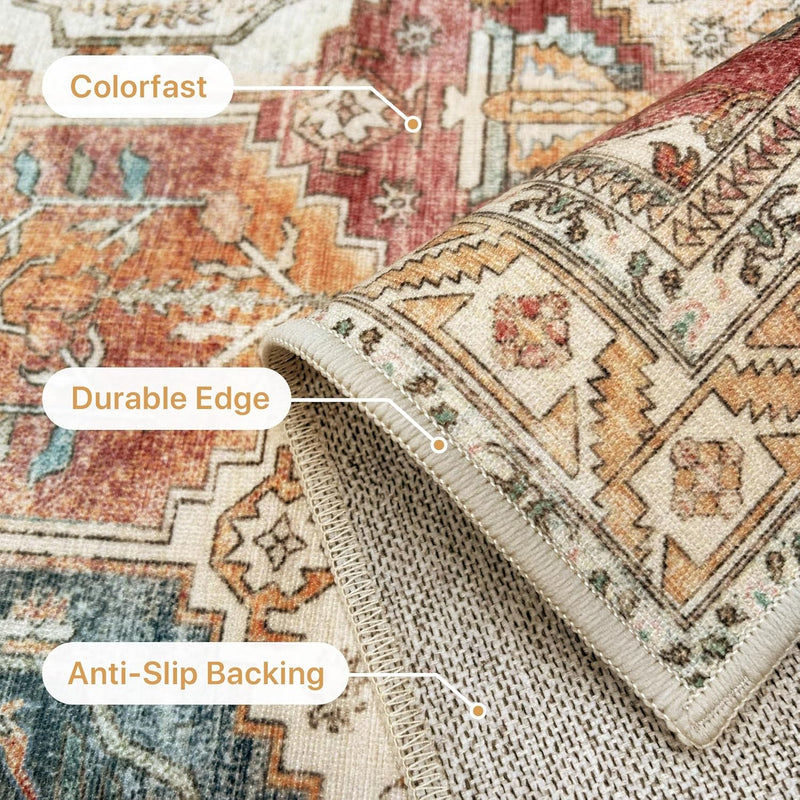 Extra Large Washable Rugs Vintage Area