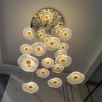 Extra Long Stairwell Chandelier Large Multi-Tier Modern Hanging