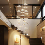 Extra Long Stairwell Chandelier Large Multi-Tier Modern Hanging